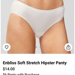 Soma Enbliss Soft Stretch Hipster Panty - White